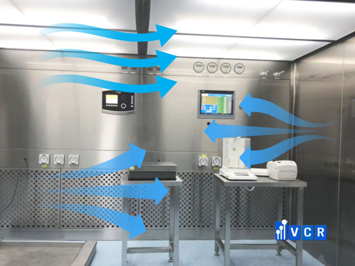 Dòng khí rối tại vùng cân Dispensing Booth: Các vị trí cần kiểm tra